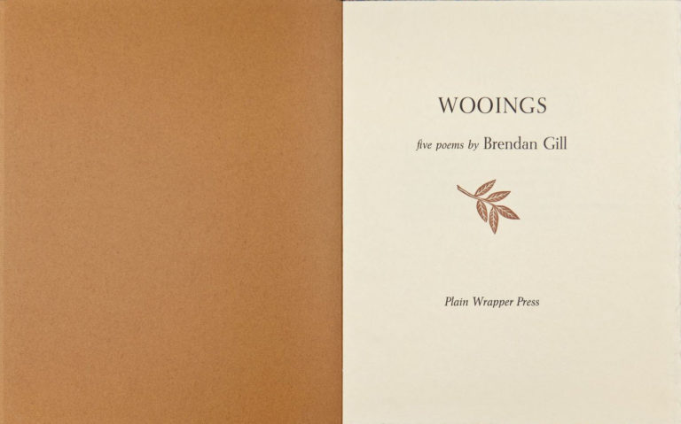 Wooings title page